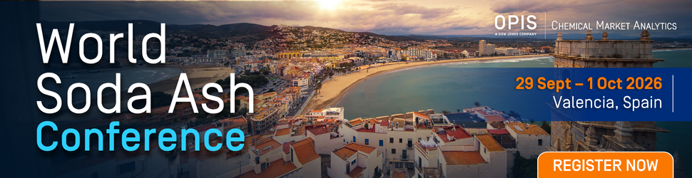 World Soda Ash 2026 | 29 Sept - 1 Oct 2026 | Valencia, Spain